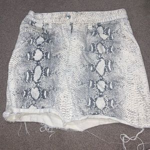 Snake skin skirt